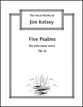 Five Psalms, Op. 15 Vocal Solo & Collections sheet music cover